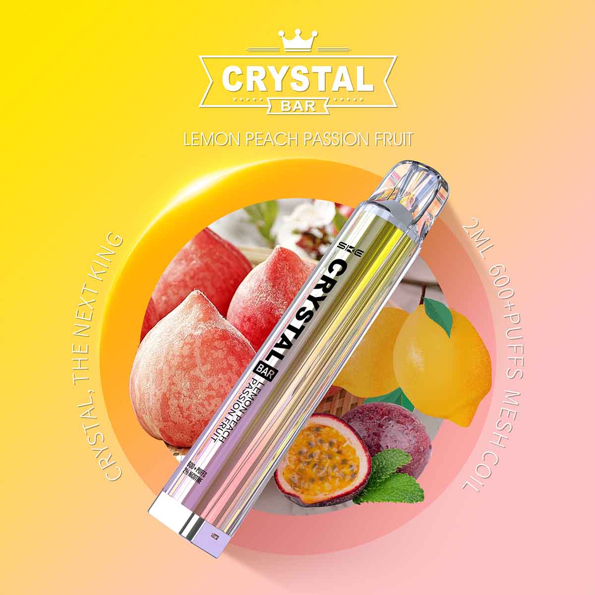 Crystal Lemon Peach Passion Fruit