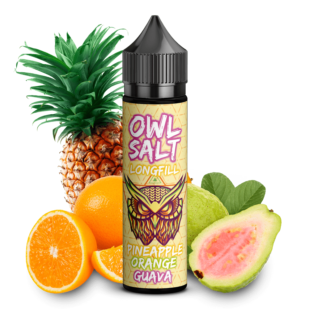 Owl Salt Longfill Pineapple Orange Guave