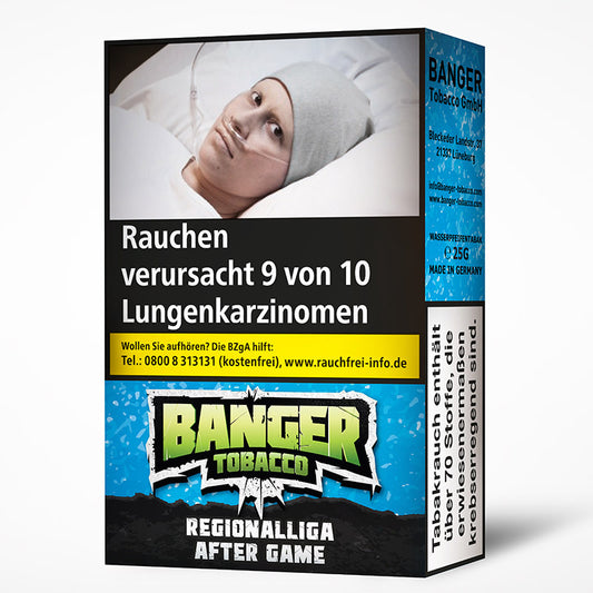 Banger Tobacco Regionalliga After Game 25g Shisha Tabak