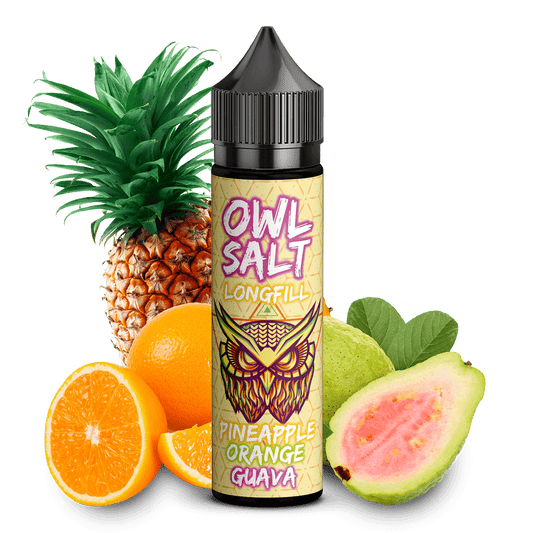 Owl Salt Longfill Pineapple Orange Guave