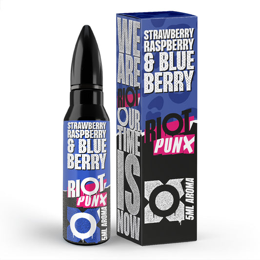 RIOT Punx Strawberry Raspberry & Blueberry 5ml